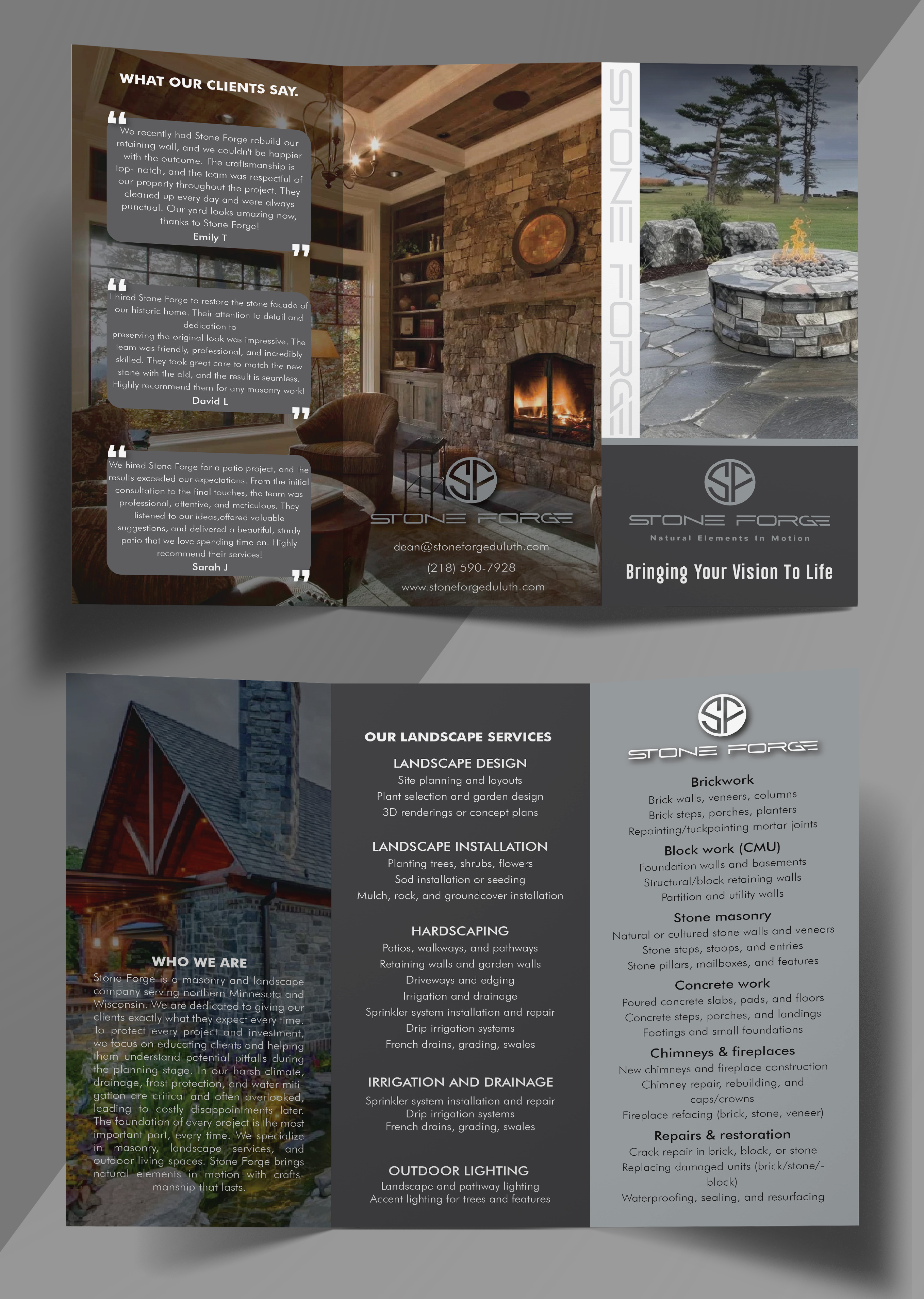 Flyer Design by HT Graphic for Stone Forge  | Design #36598198