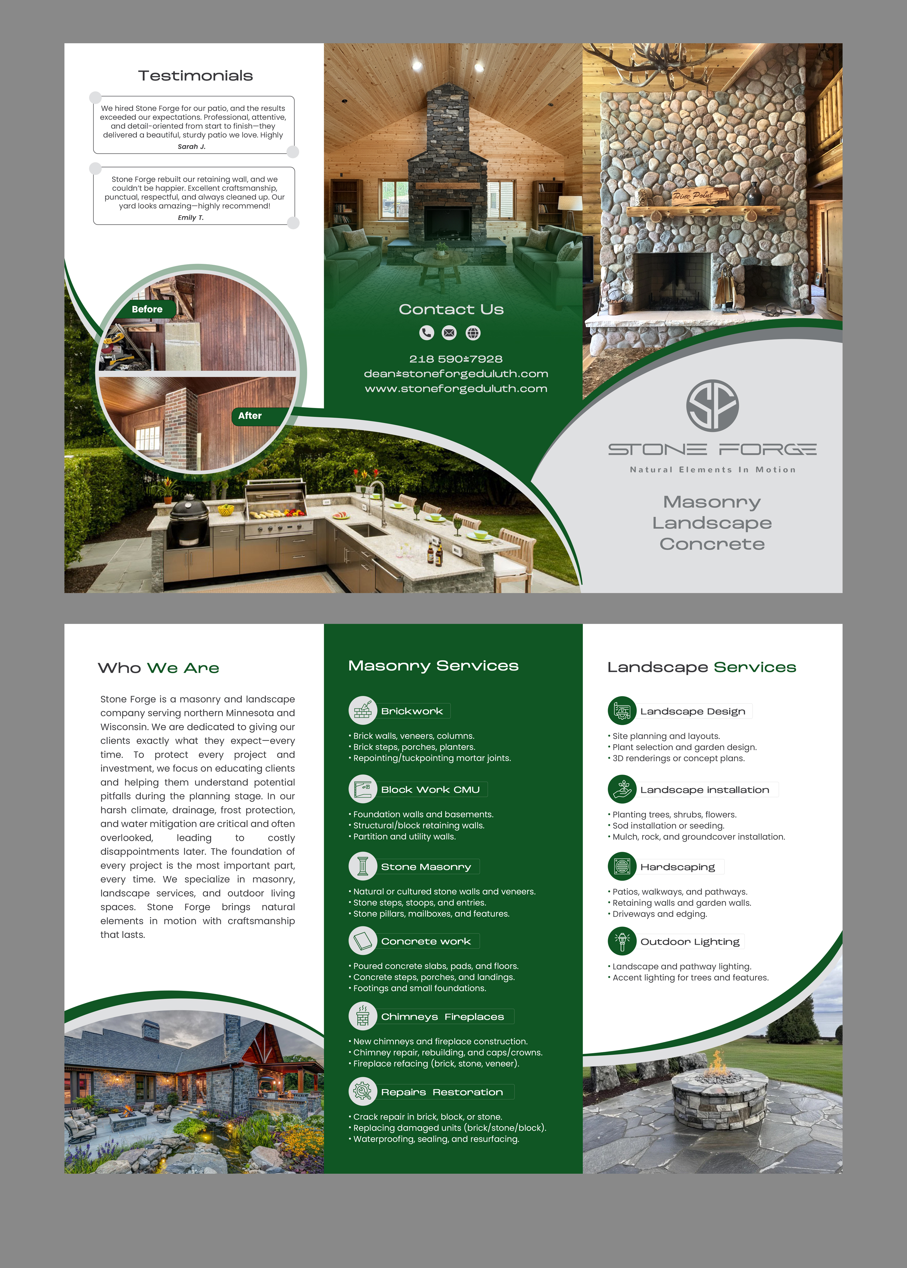 Flyer Design by designcircle for Stone Forge  | Design #36602071