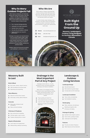 Flyer Design by pb for Stone Forge  | Design: #36601448