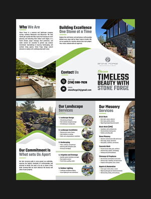 Flyer Design by Creations Box 2015 for Stone Forge  | Design #36589824