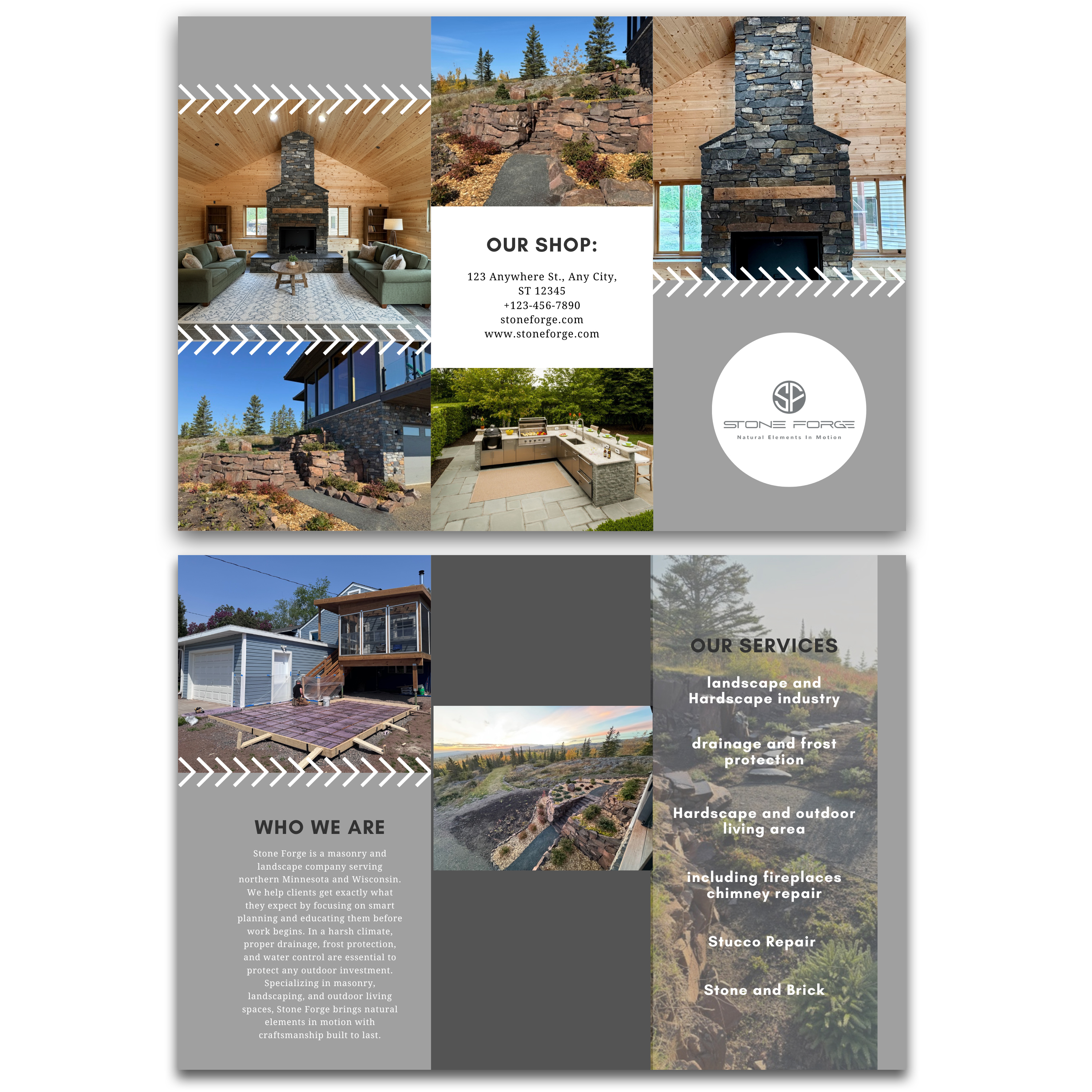 Flyer Design by partha 4 for Stone Forge  | Design #36615637