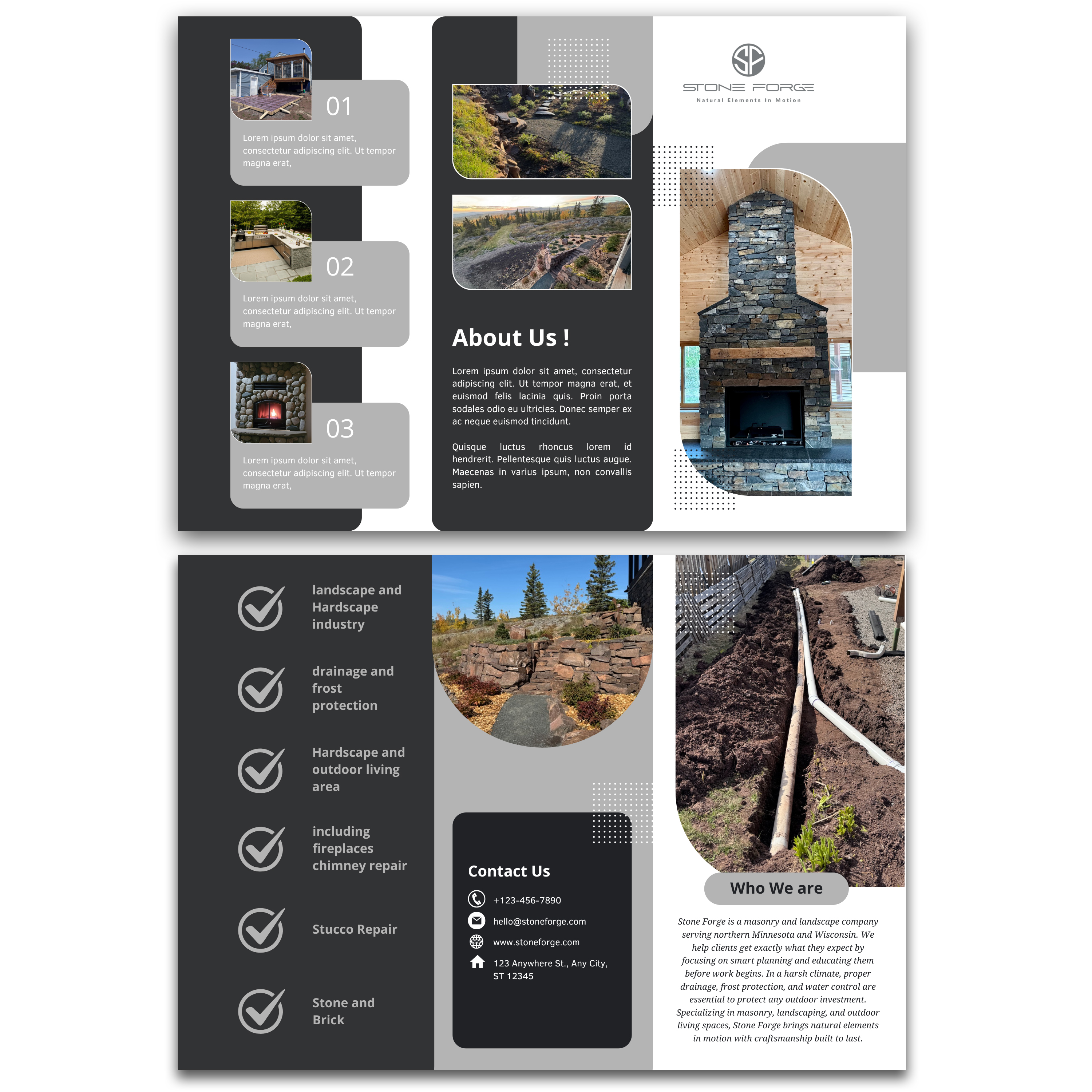 Flyer Design by partha 4 for Stone Forge  | Design #36615804