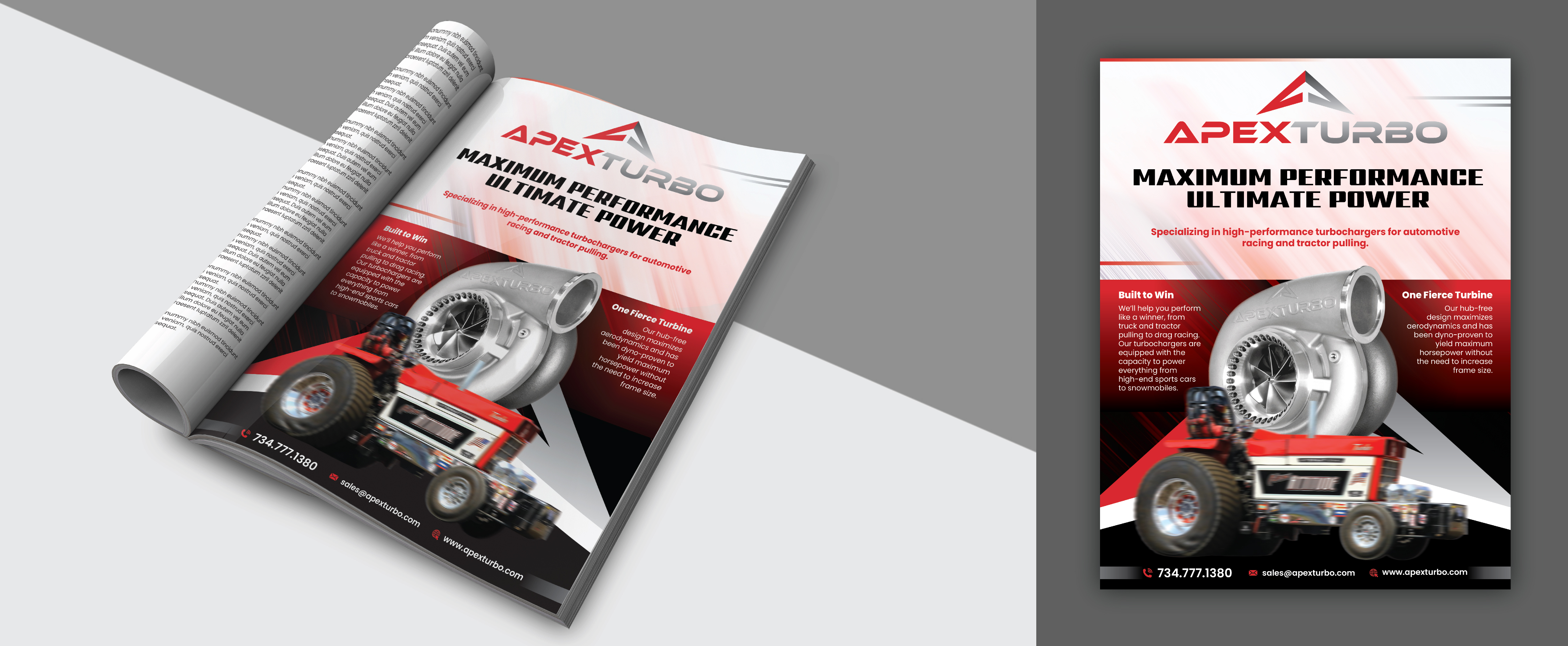 Graphic Design by Impressive Designs for ApexTurbo LLC | Design #36583817