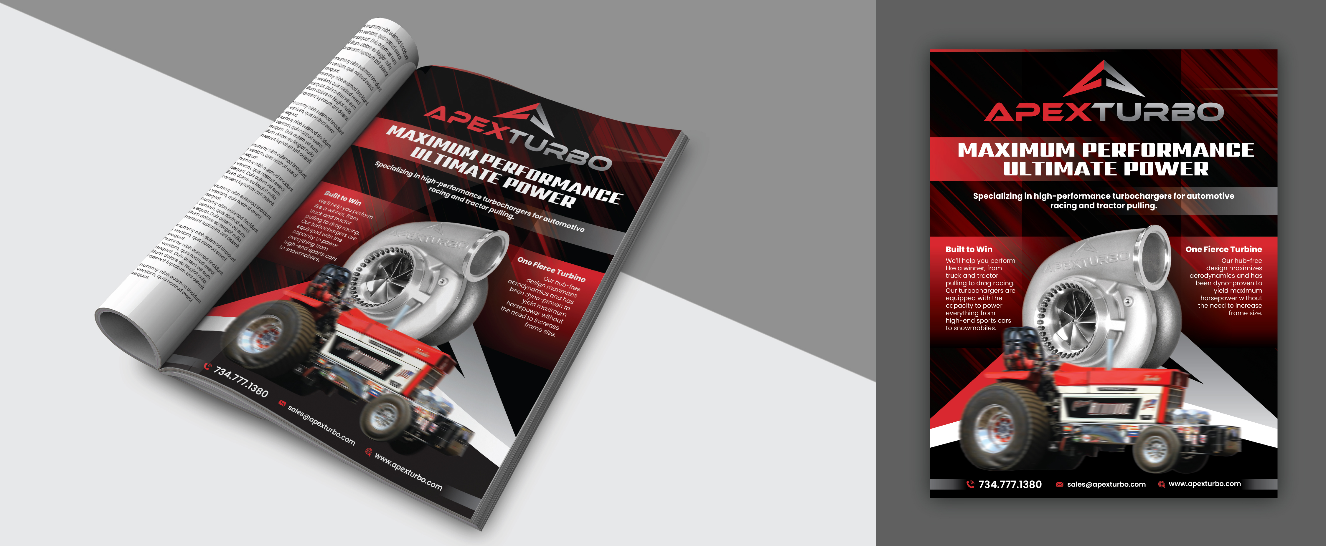 Graphic Design by Impressive Designs for ApexTurbo LLC | Design #36583818