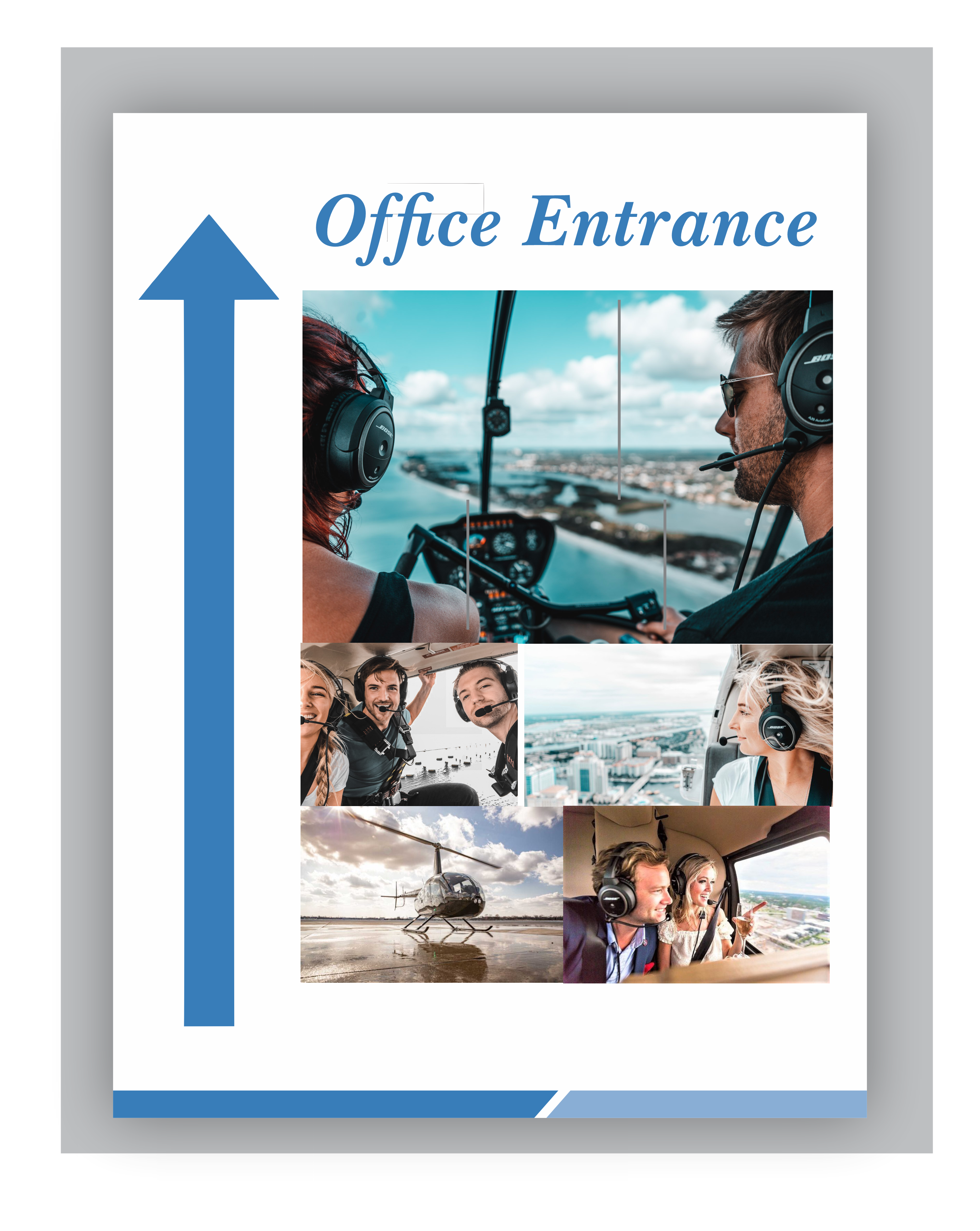 Diseño de Señalética por freelancer75 para Heli Aviation Florida, LLC | Diseño #36584723