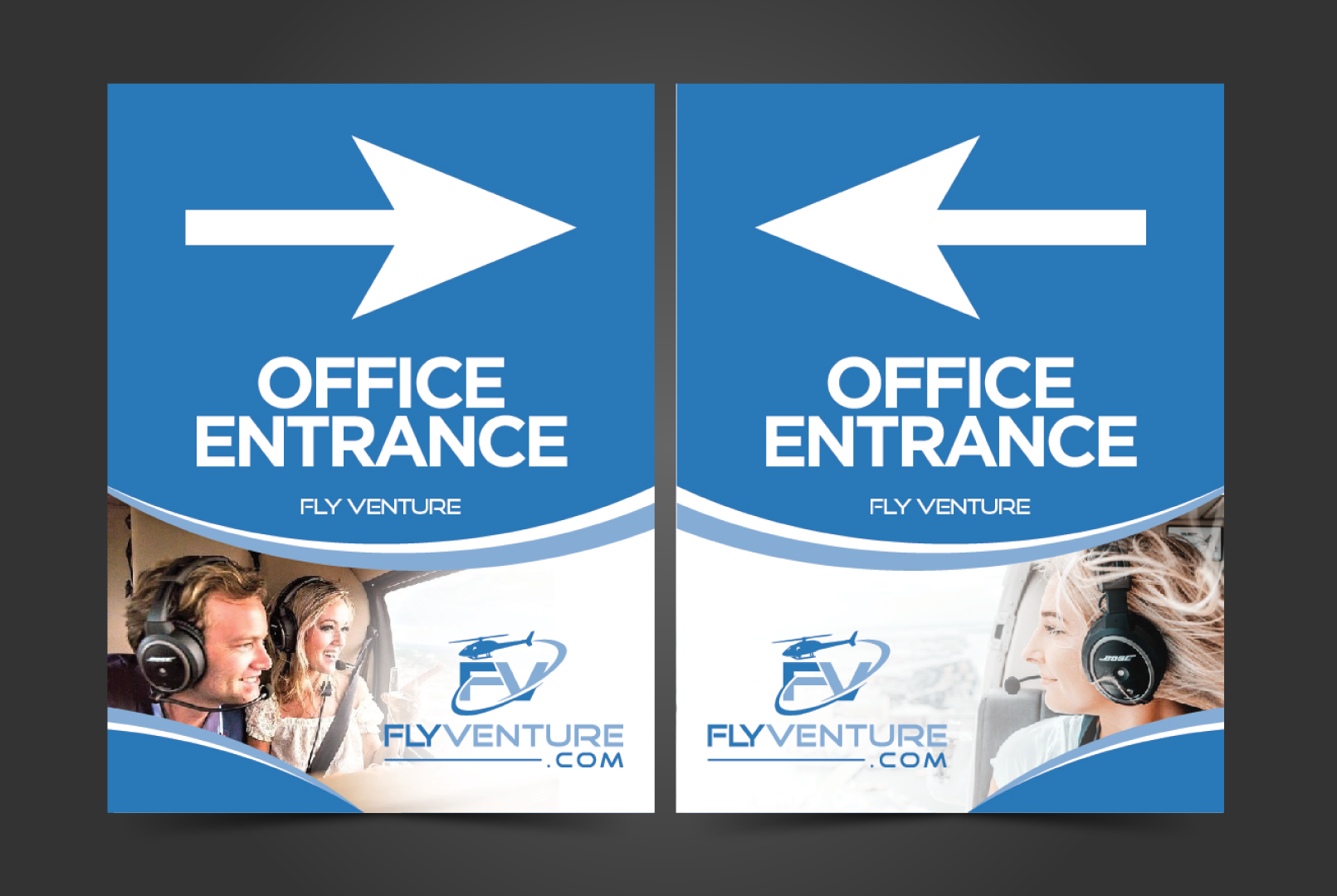 Diseño de Señalética por JK18 para Heli Aviation Florida, LLC | Diseño #36594848