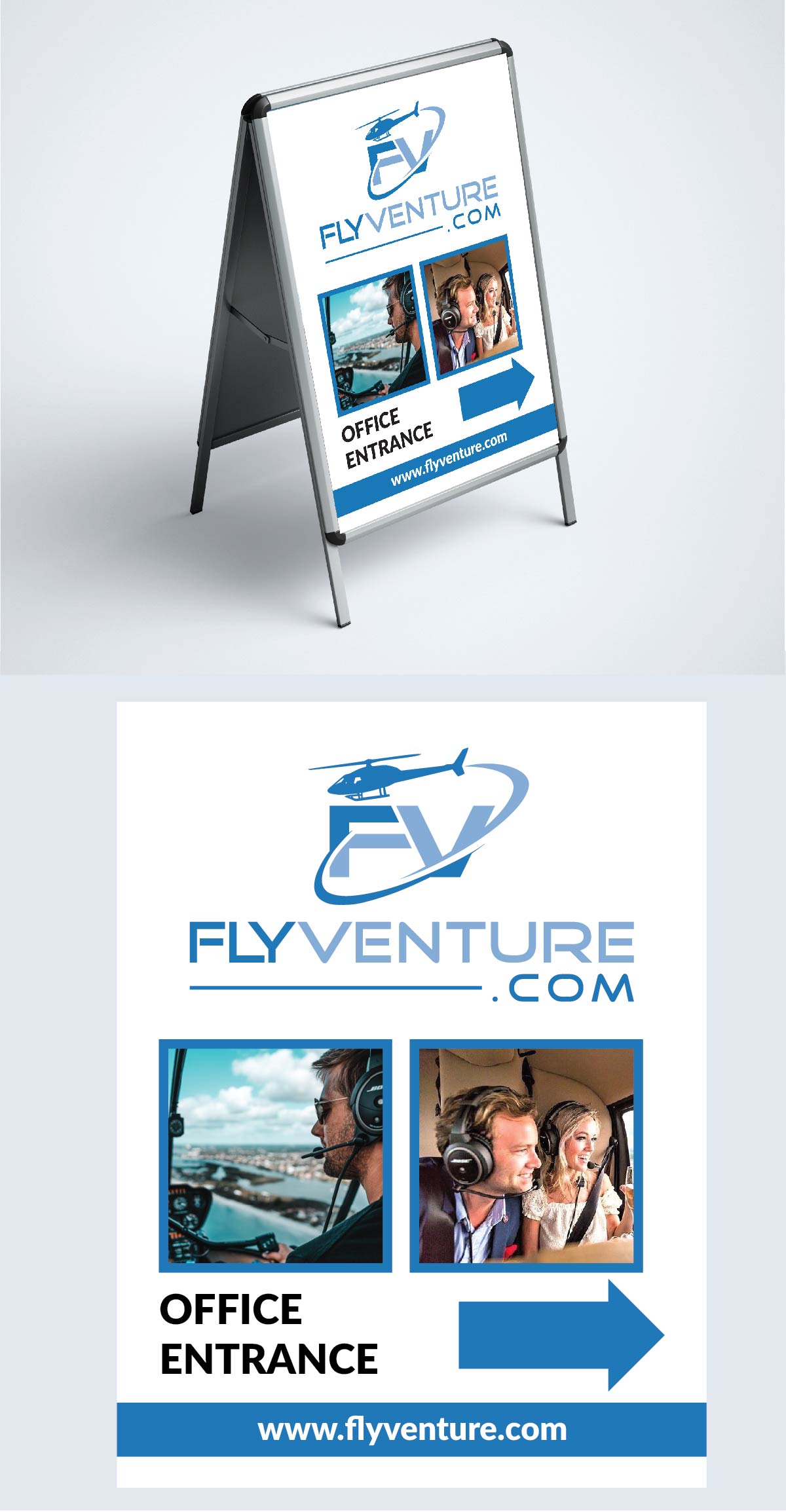 Diseño de Señalética por Isnah Logo para Heli Aviation Florida, LLC | Diseño #36585822