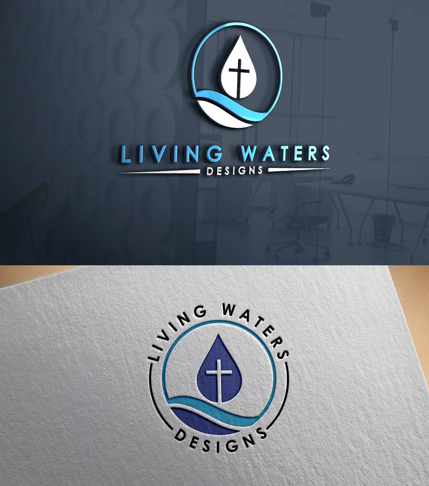 Design de Logo par 24ksunny pour Living Waters Designs | Design #36587736