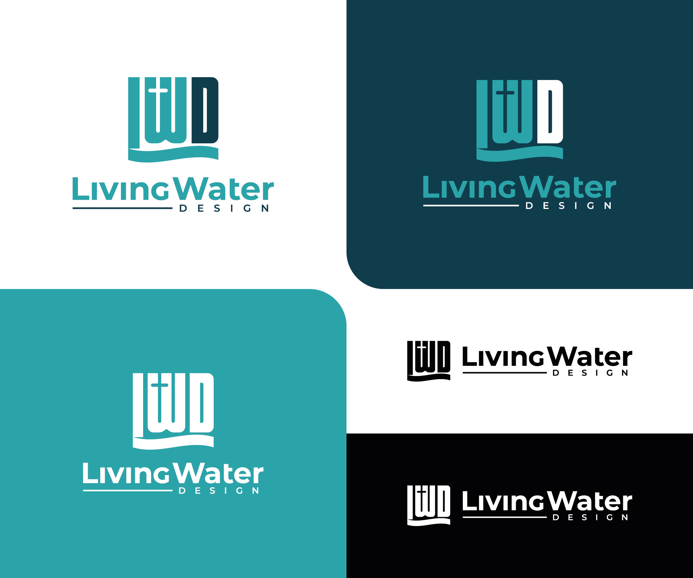 Logo Design by DesignShaper for Living Waters Designs | Design #36586956