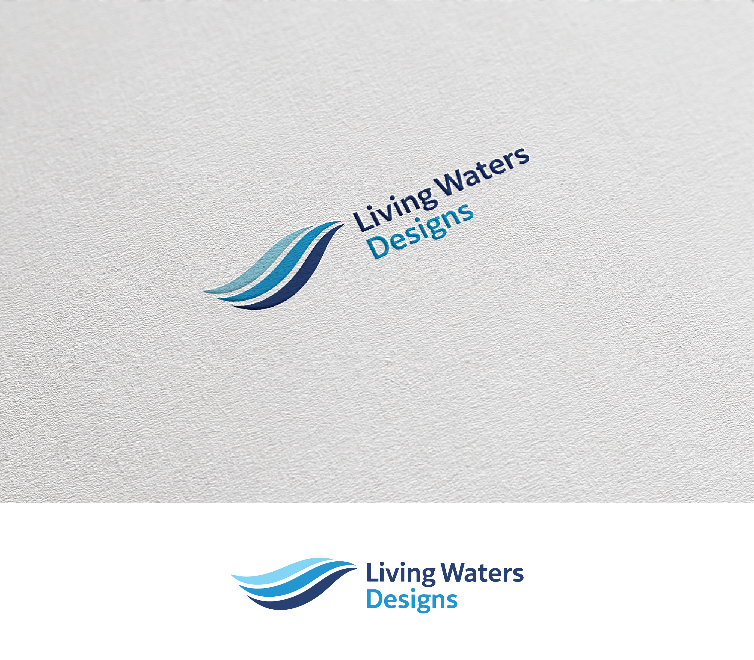 Logo Design by Afsana_Hoque for Living Waters Designs | Design #36592144