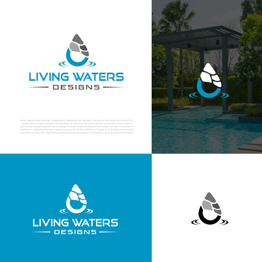 Diseño de Logo por Timefortheweb para Living Waters Designs | Diseño #36590330