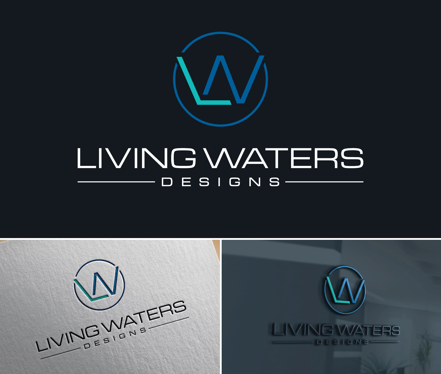Diseño de Logo por Atec para Living Waters Designs | Diseño: #36589494