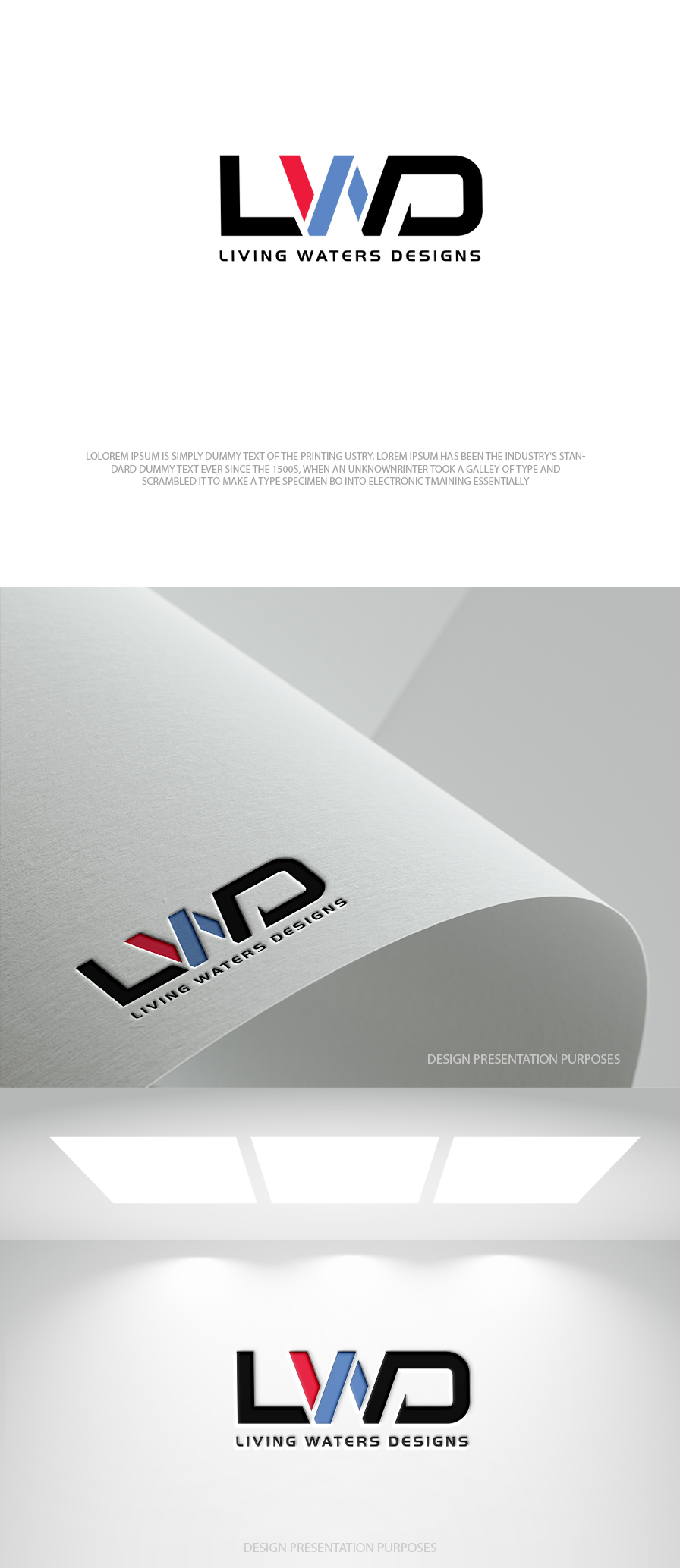 Design de Logo par zebronicgraphic pour Living Waters Designs | Design #36589476