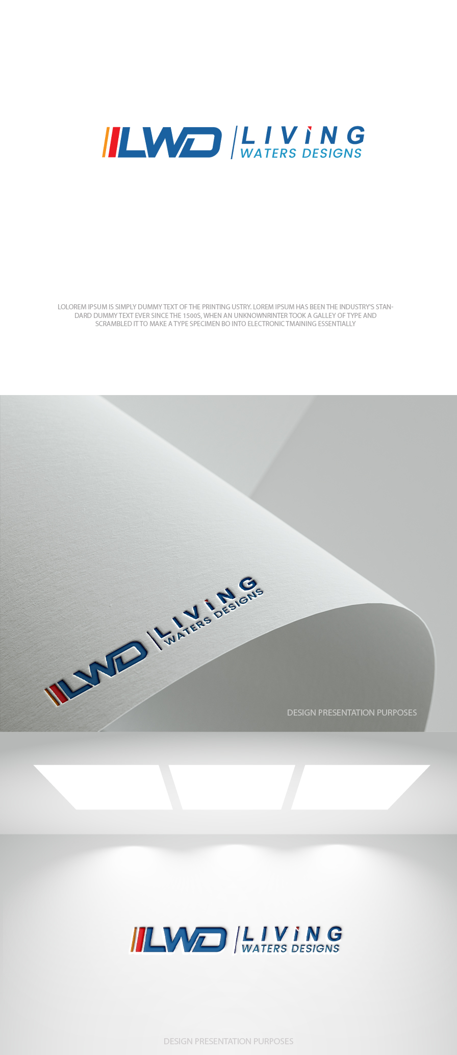 Diseño de Logo por zebronicgraphic para Living Waters Designs | Diseño #36590611