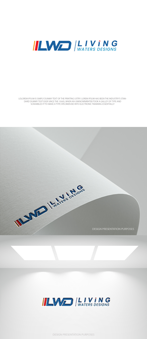 Diseño de Logo por zebronicgraphic para Living Waters Designs | Diseño: #36590611