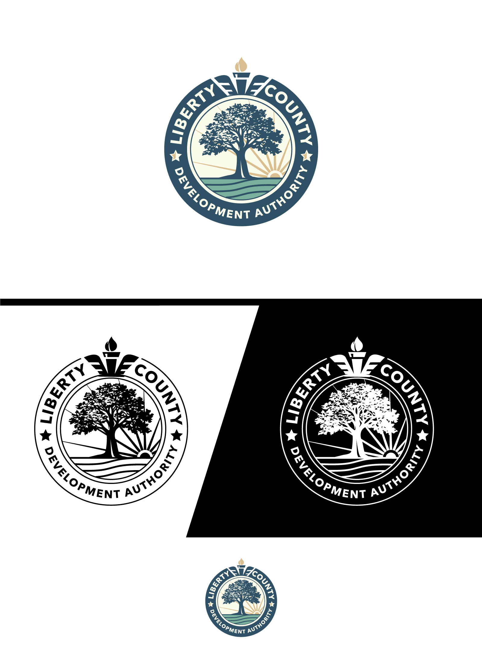 Diseño de Logo por F a r i s a para Liberty County Development Authority | Diseño #36609599