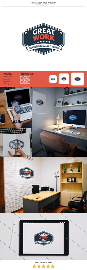 Logo for plumbing and air business