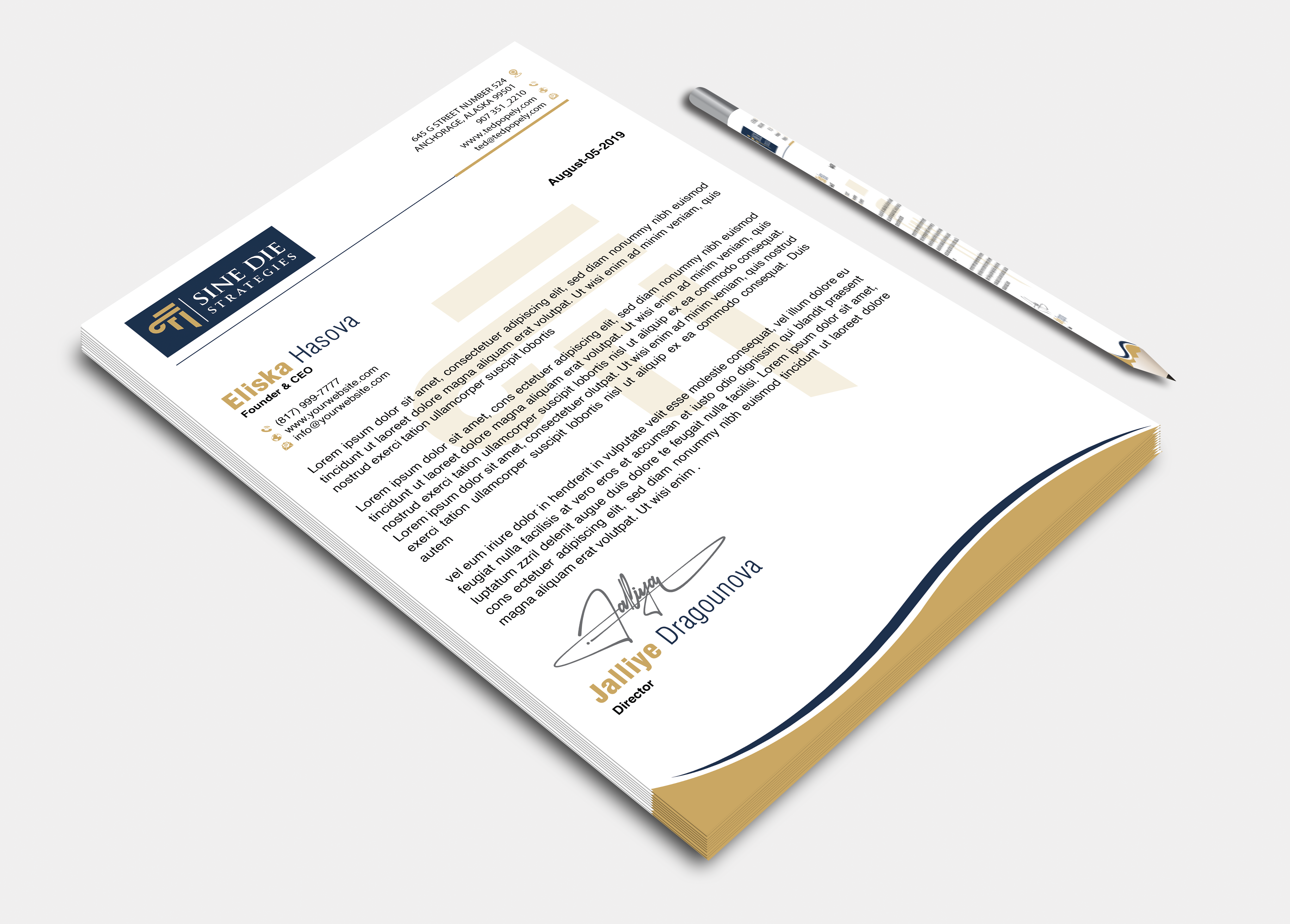 Diseño de Papelería por DesignerShahadat para este proyecto | Diseño #36594442