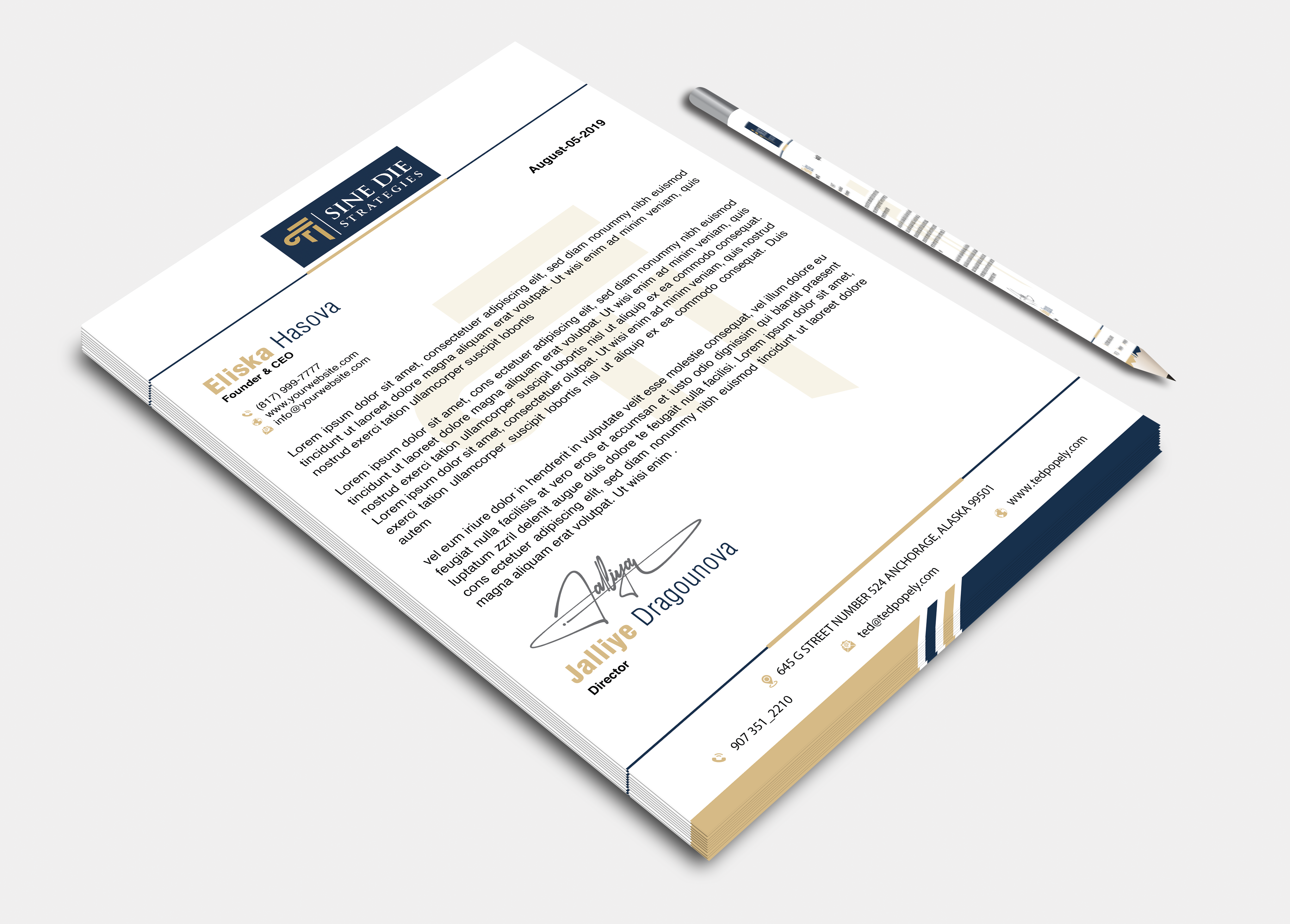 Diseño de Papelería por DesignerShahadat para este proyecto | Diseño #36594453