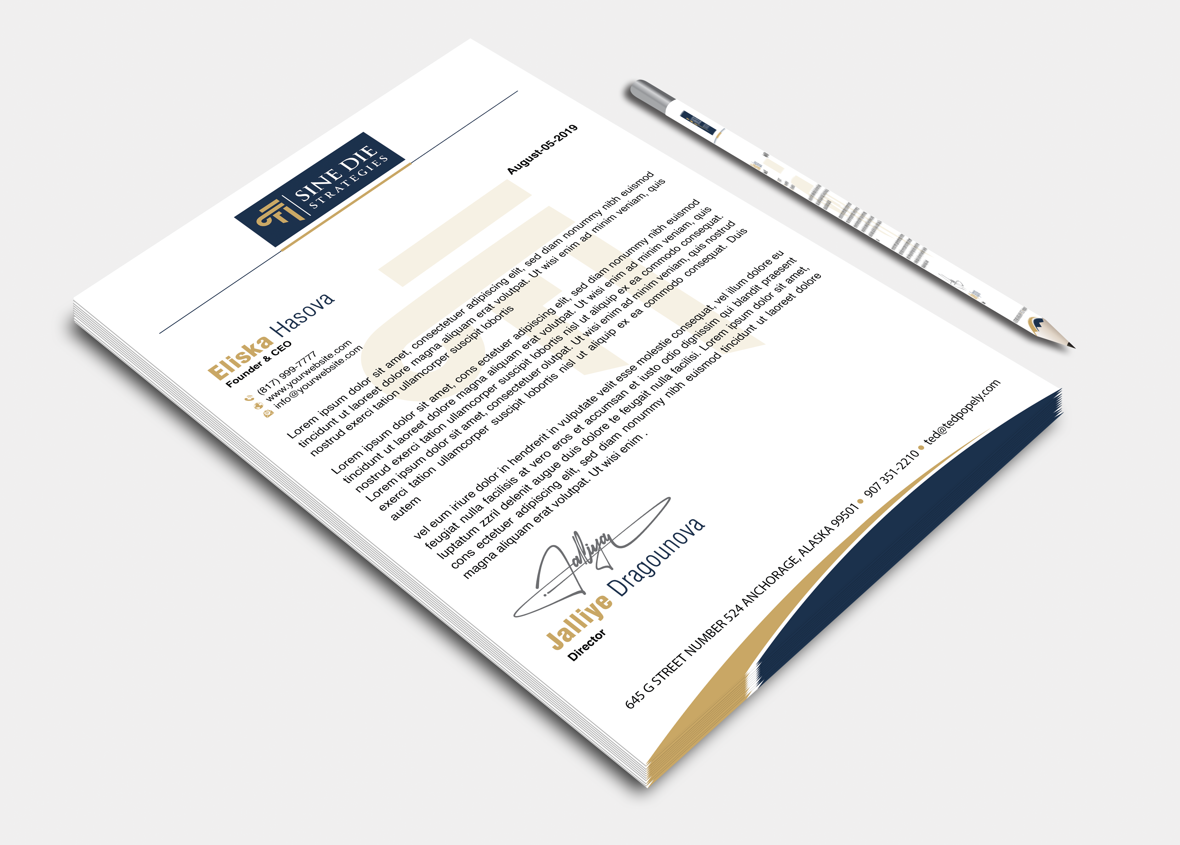 Stationery Design by DesignerShahadat for this project | Design #36594492