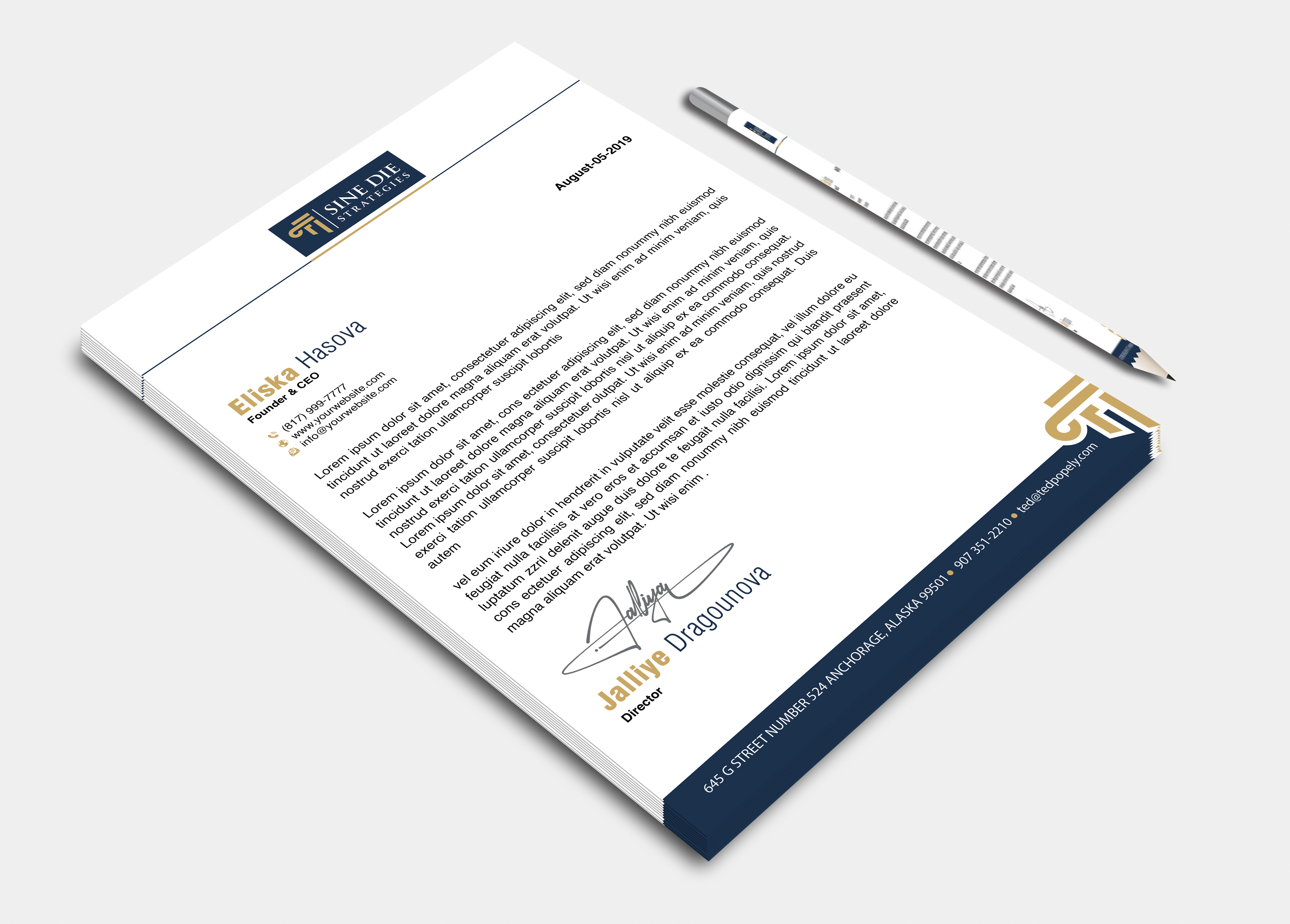 Stationery Design by DesignerShahadat for this project | Design #36594584