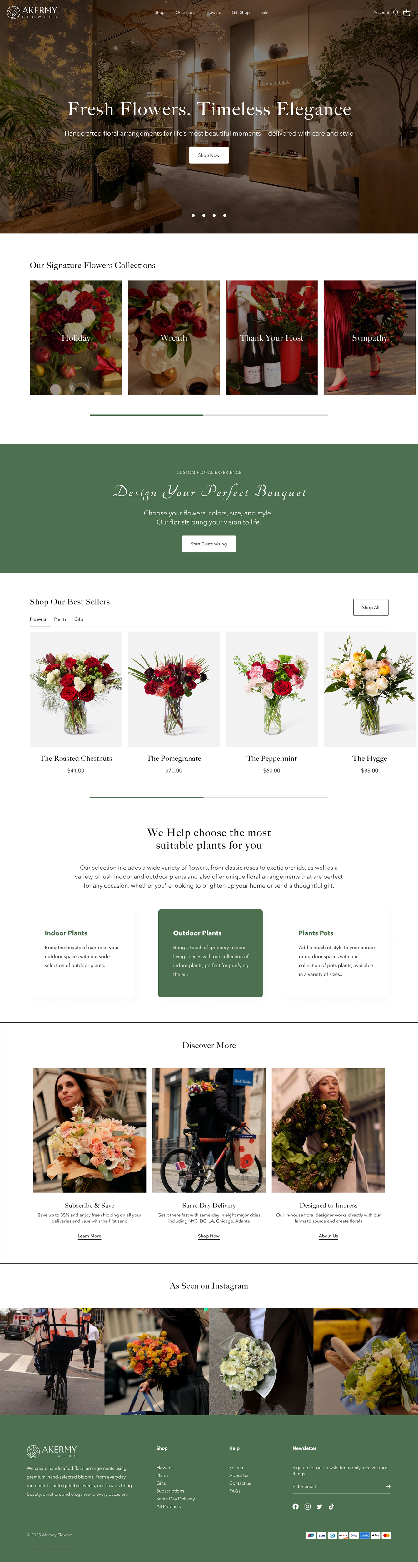 Diseño Web por weekidesigner para AAkermy Flower | Diseño #36604380