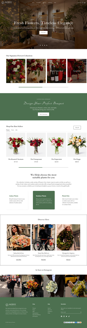 Diseño Web por weekidesigner para AAkermy Flower | Diseño: #36604380