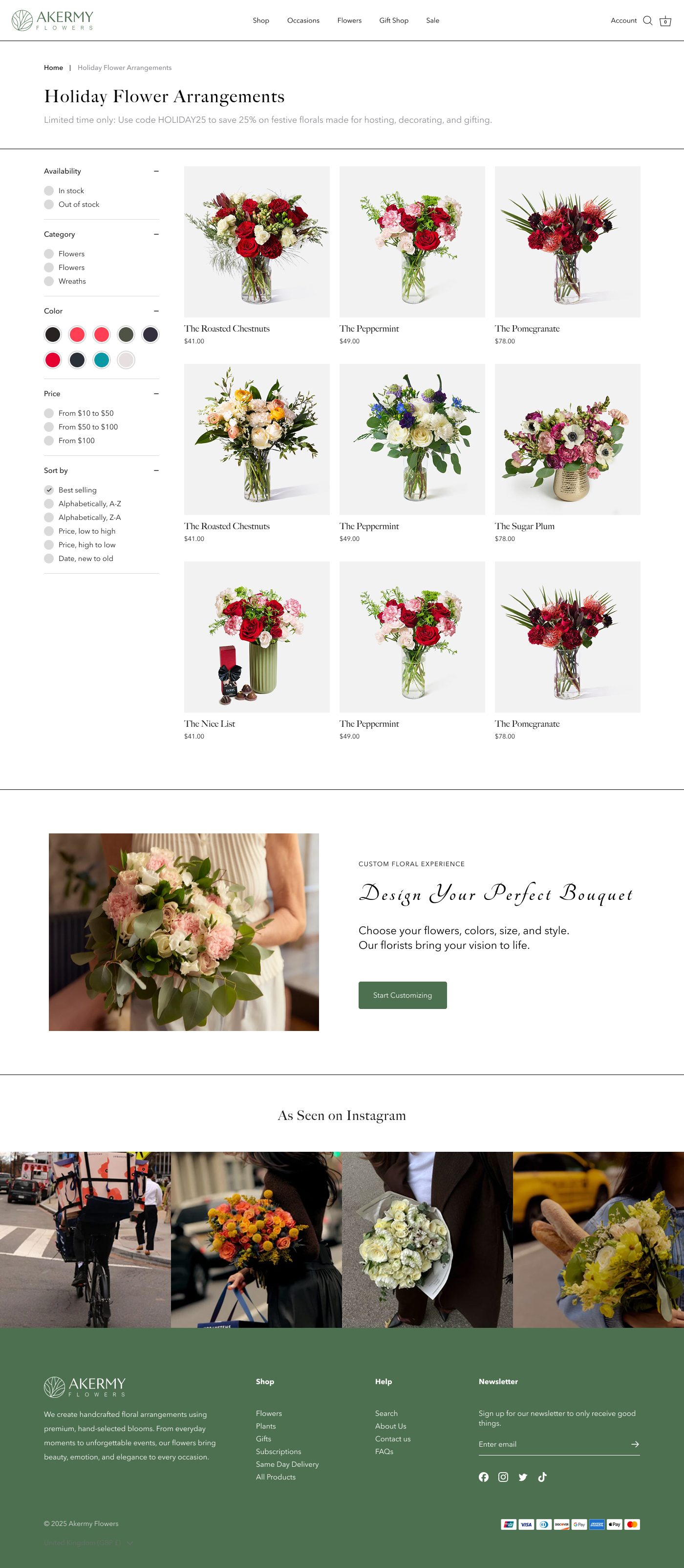 Diseño Web por weekidesigner para AAkermy Flower | Diseño #36604693