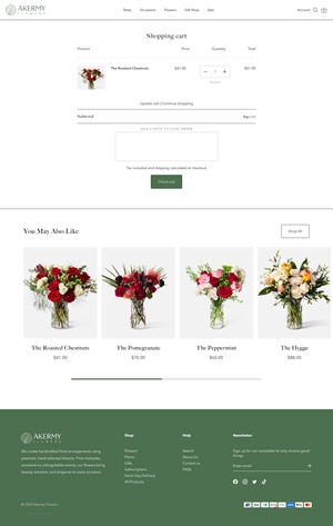 Diseño Web por weekidesigner para AAkermy Flower | Diseño: #36604711