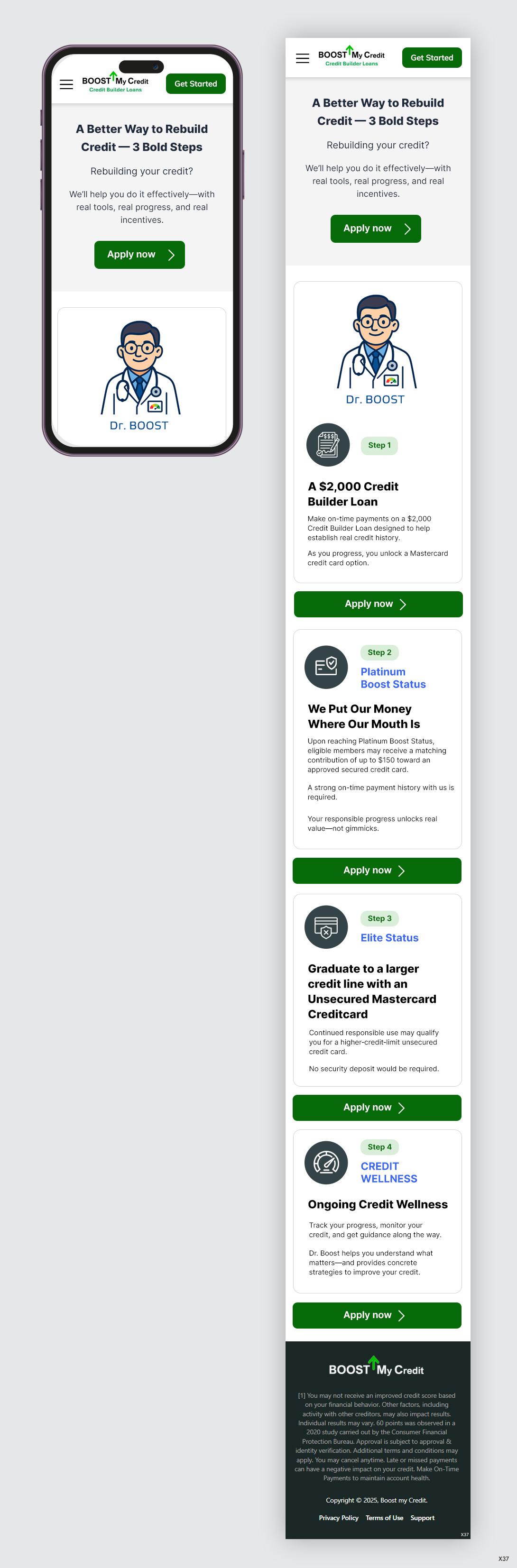 Web Design by pb for this project | Design #36601433