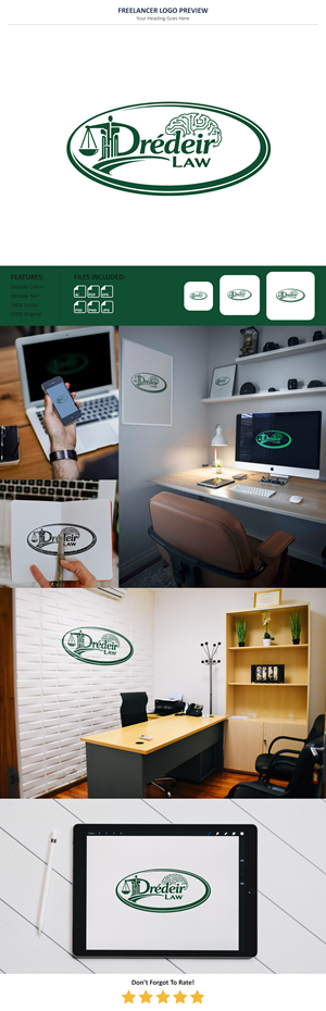 Logo Design by VectorForge for Dredeir Law | Design: #36611565
