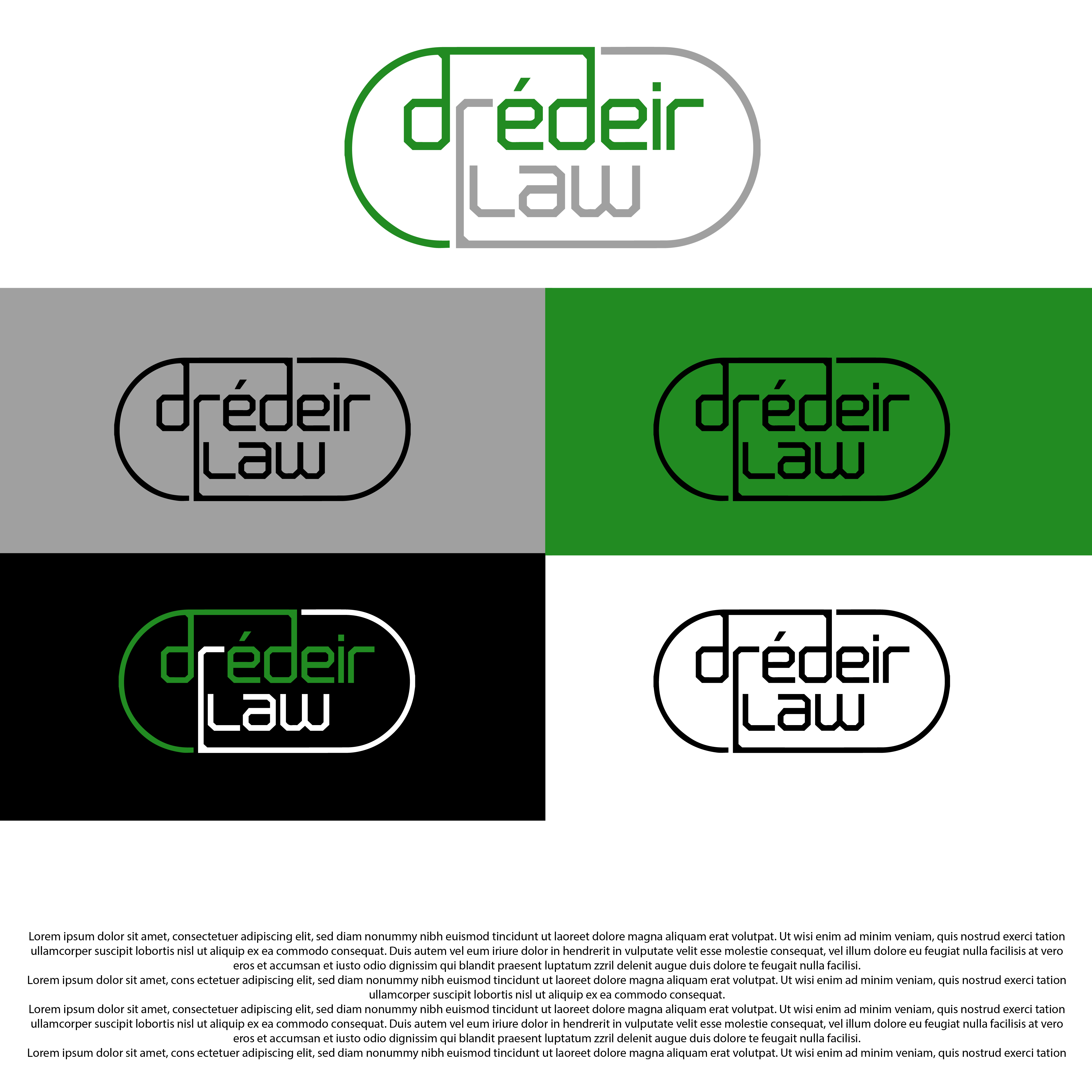 Logo Design by Shariqology for Dredeir Law | Design #36599483
