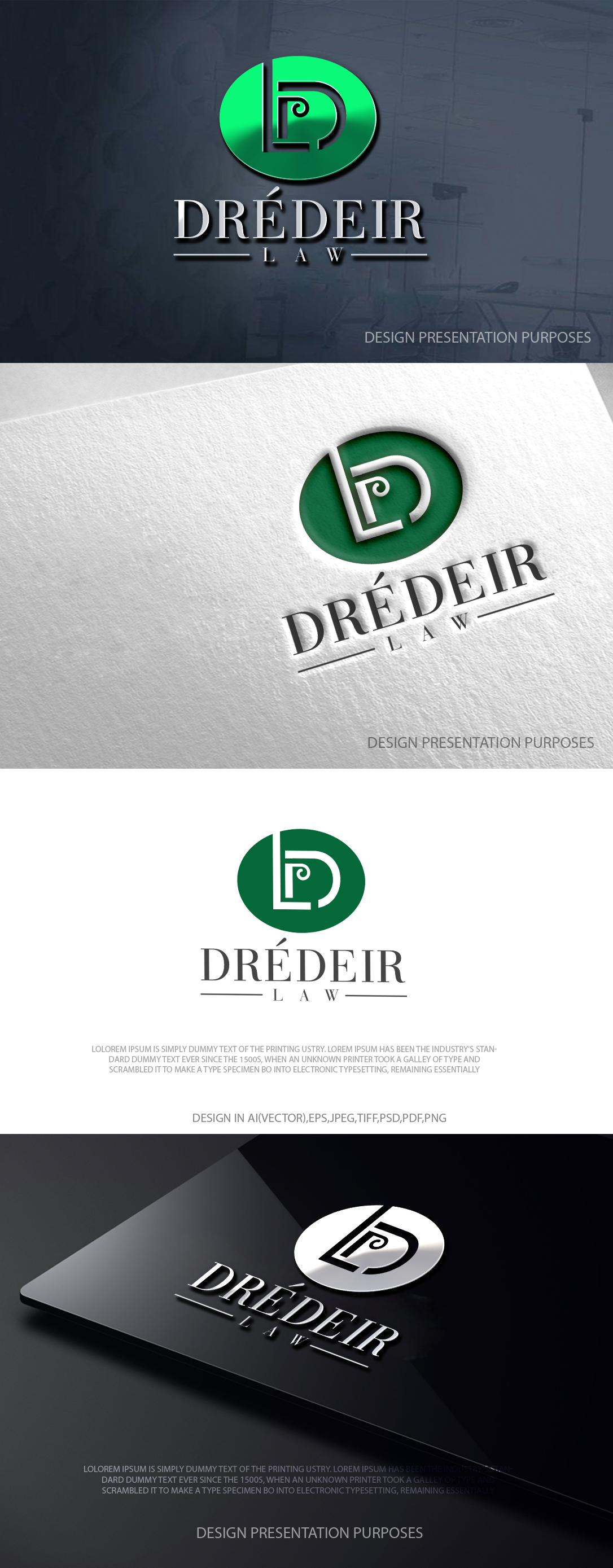 Logo Design by zebronicgraphic for Dredeir Law | Design #36600736
