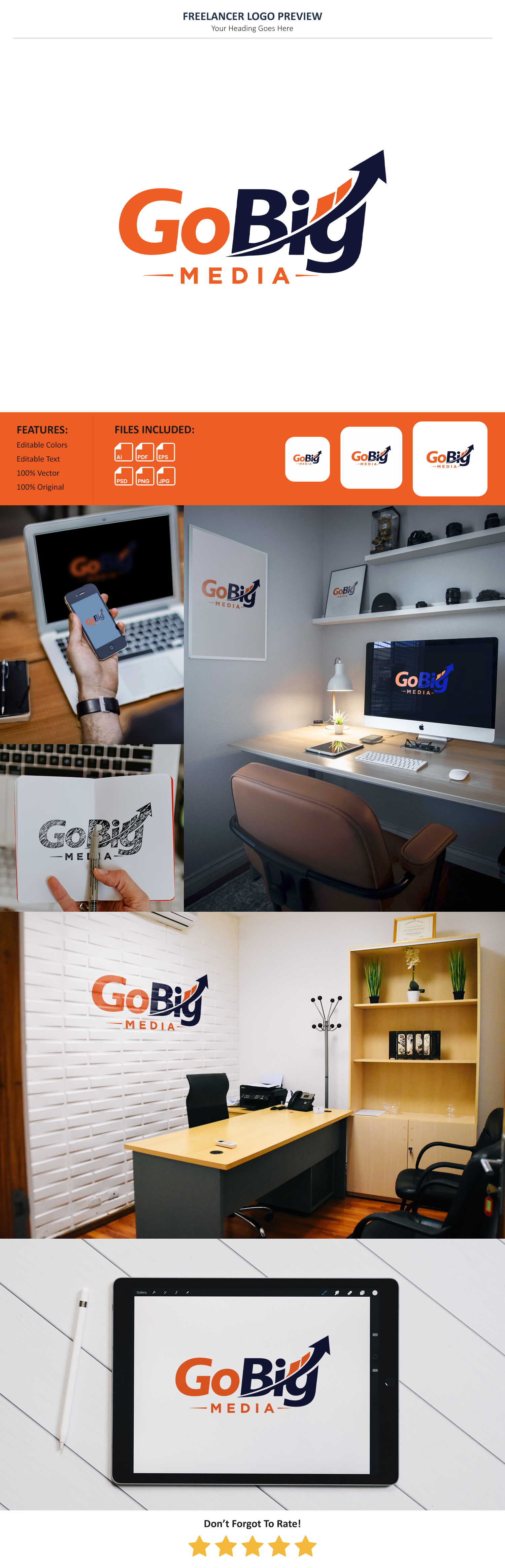 Diseño de Logo por VectorForge para GoBig Media GmbH | Diseño #36607844