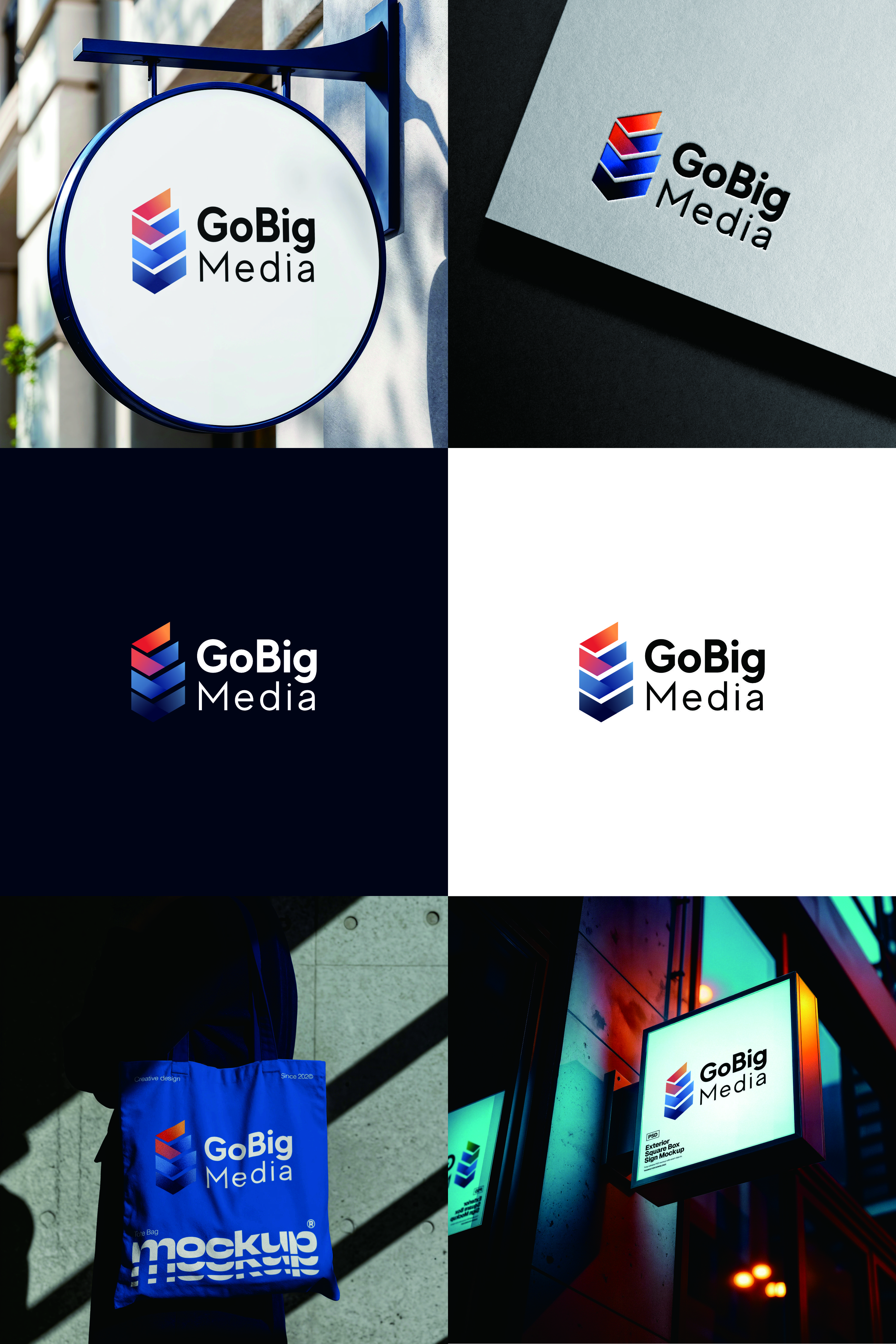 Logo Design by PENTEM for GoBig Media GmbH | Design #36606684