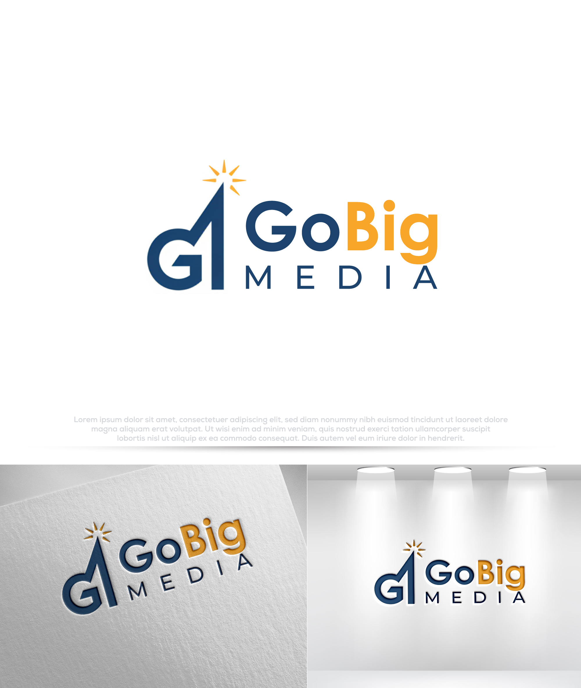 Diseño de Logo por Pilot_DesignR™ para GoBig Media GmbH | Diseño #36604245