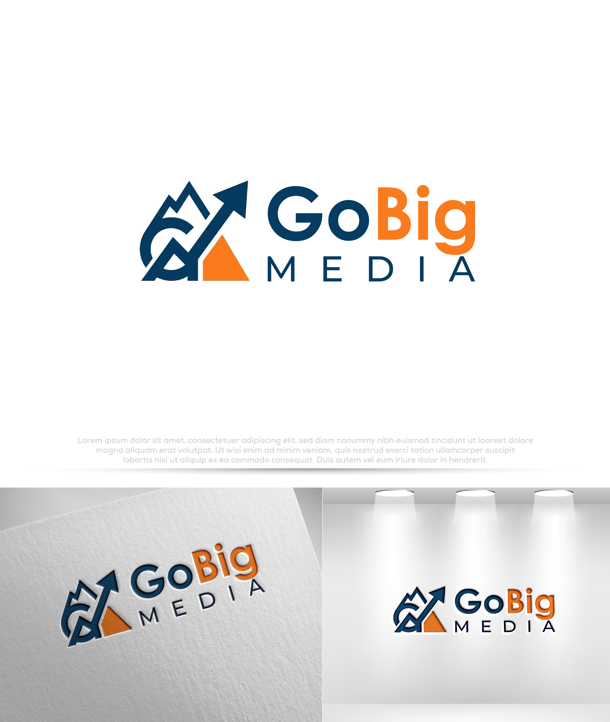 Diseño de Logo por Pilot_DesignR™ para GoBig Media GmbH | Diseño #36604247