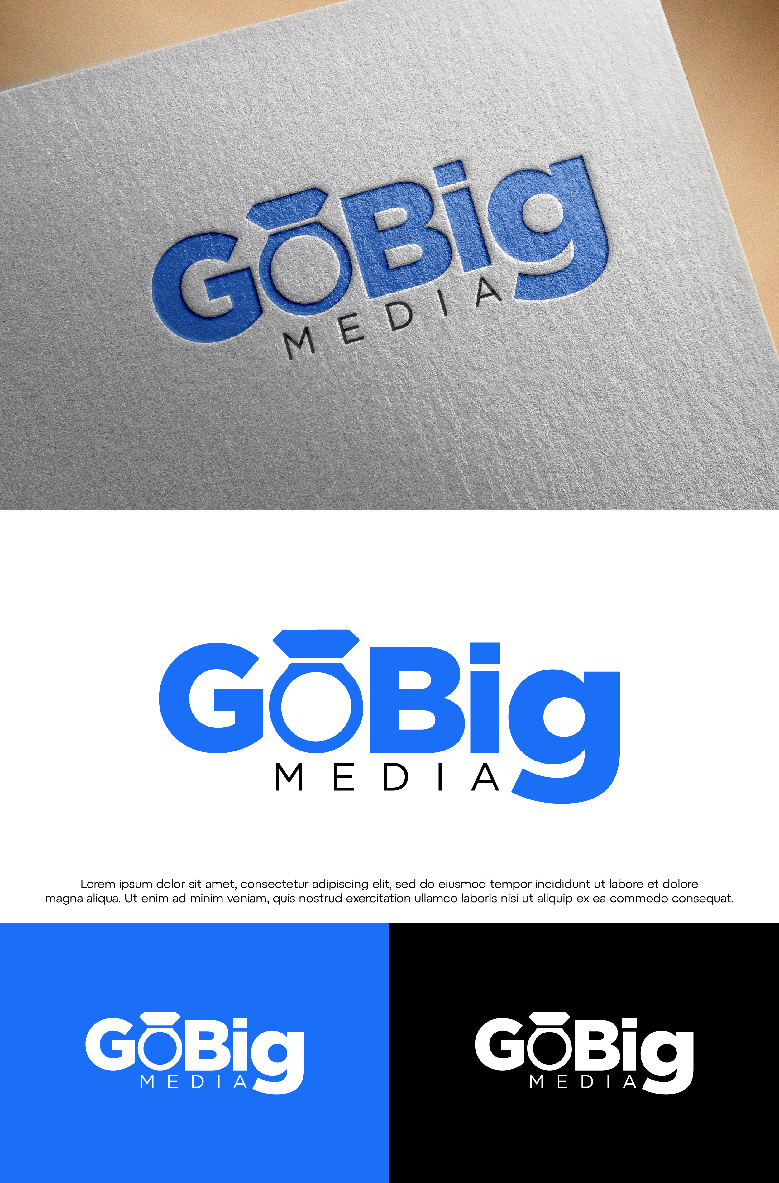 Diseño de Logo por THE DESIGN MAN para GoBig Media GmbH | Diseño #36626430