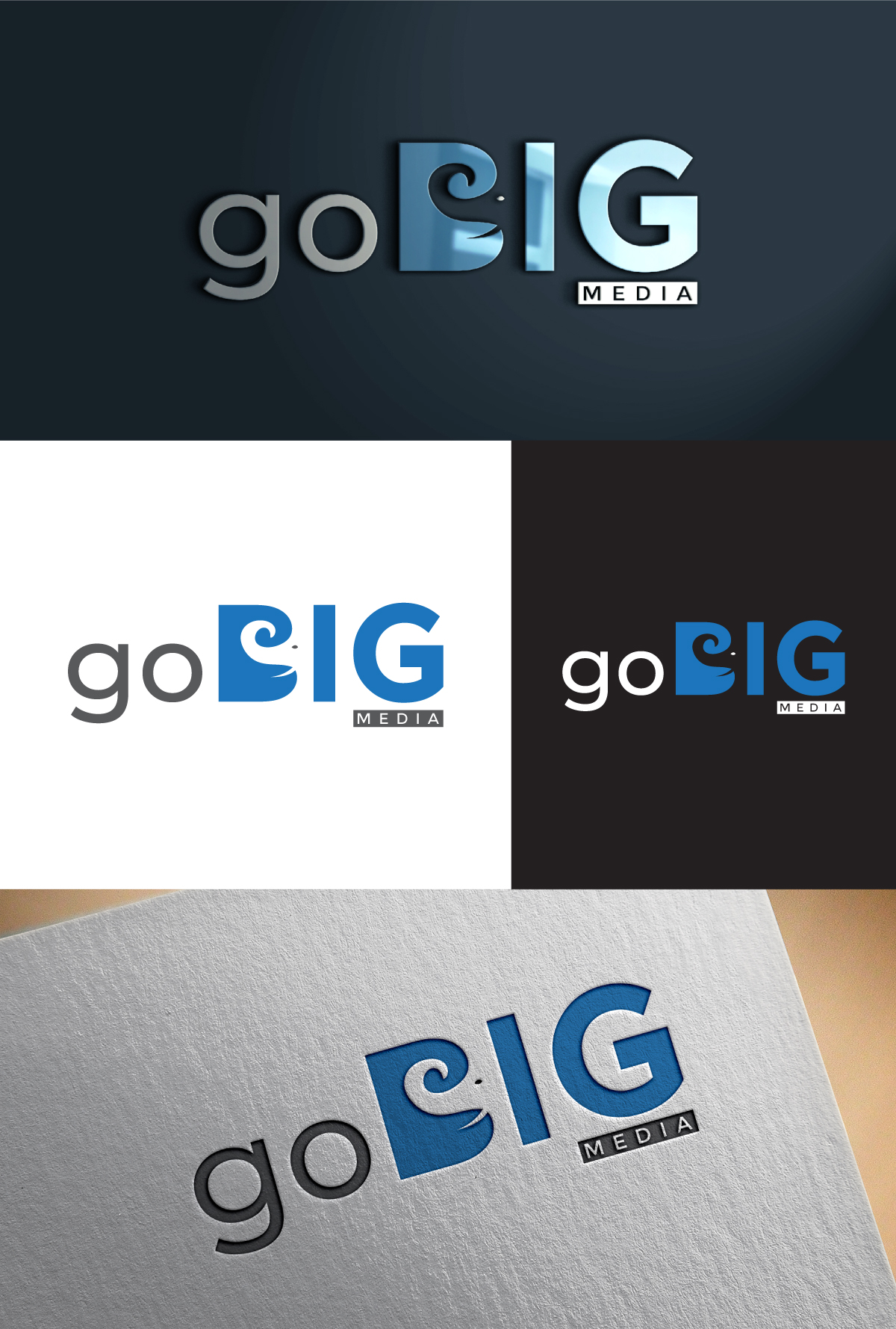 Diseño de Logo por ariba6269 para GoBig Media GmbH | Diseño #36604315