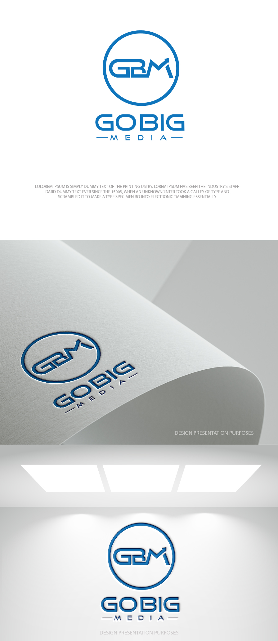 Logo Design by zebronicgraphic for GoBig Media GmbH | Design #36609204