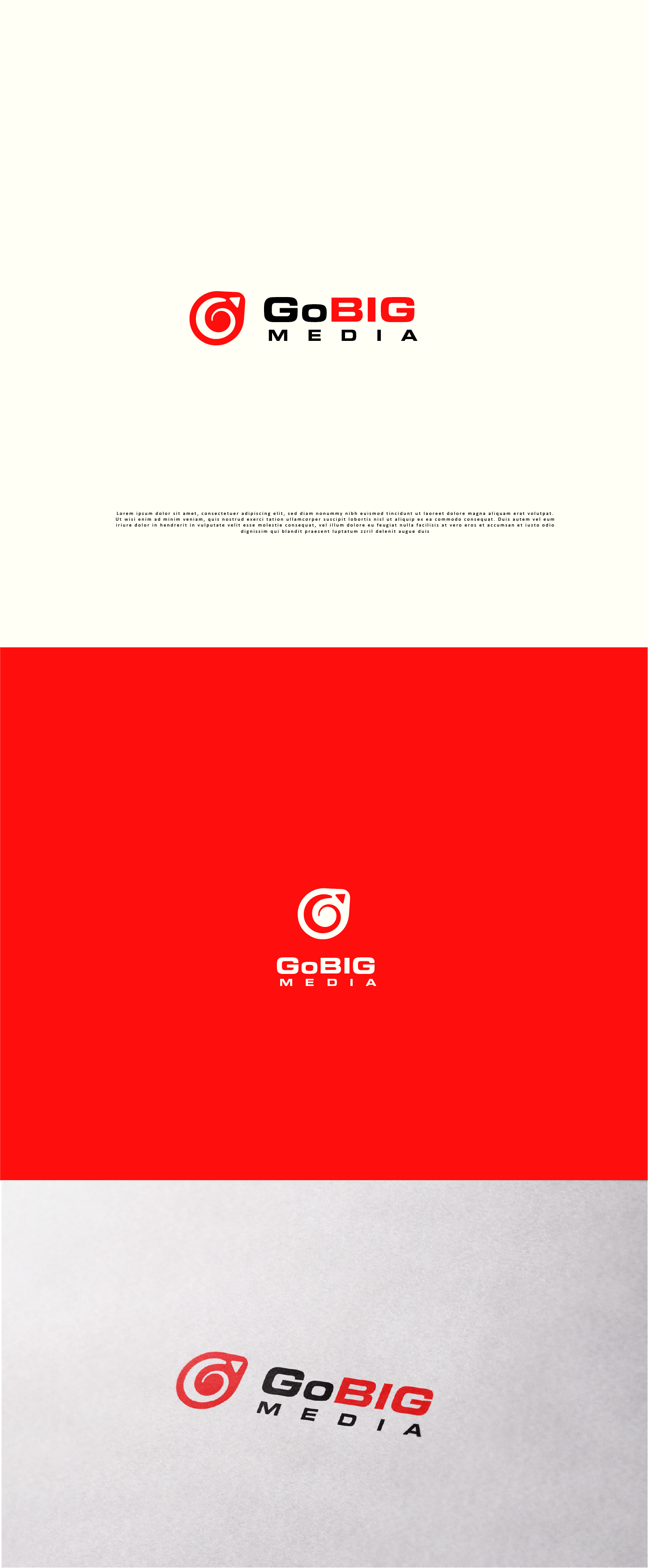 Diseño de Logo por saifysyed Studio para GoBig Media GmbH | Diseño #36632183