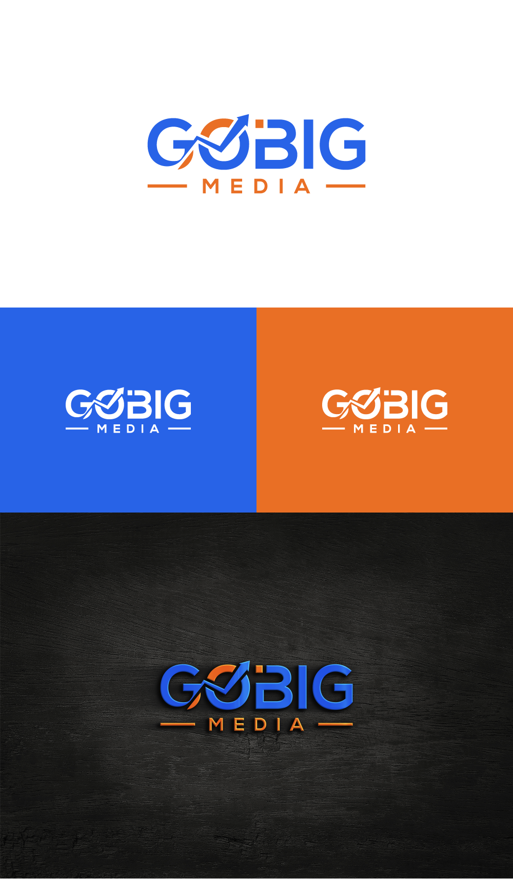 Logo Design by AlphabetZero.co.uk for GoBig Media GmbH | Design #36621970