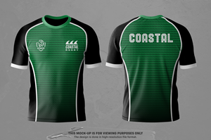Coastal rugby club warm up tee