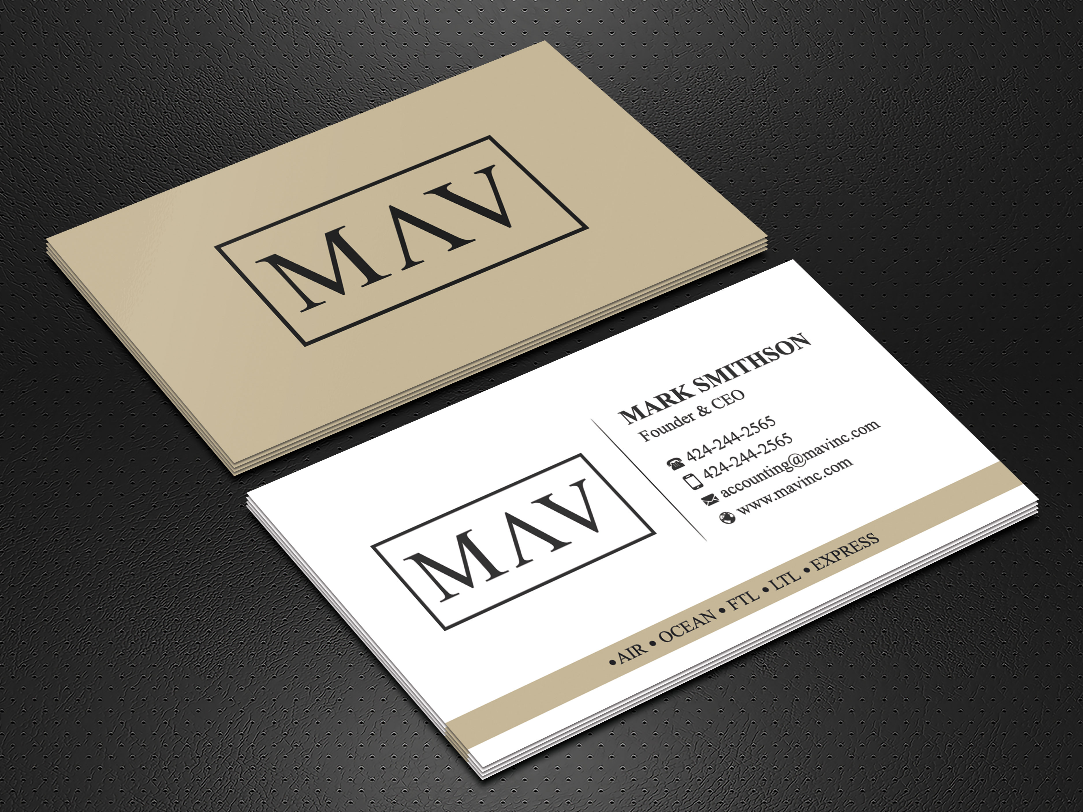 Business Card Design by Sabbir_2025 for this project | Design #36626677