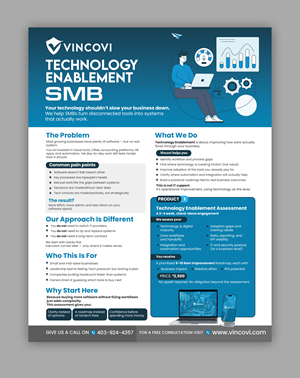 Flyer Design by debdesign for VINCOVI Technology Solutions Inc | Design: #36630191