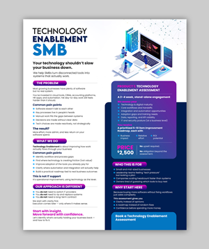 Flyer Design by debdesign for VINCOVI Technology Solutions Inc | Design: #36630530