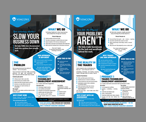 Flyer Design by Creations Box 2015 for VINCOVI Technology Solutions Inc | Design #36629511
