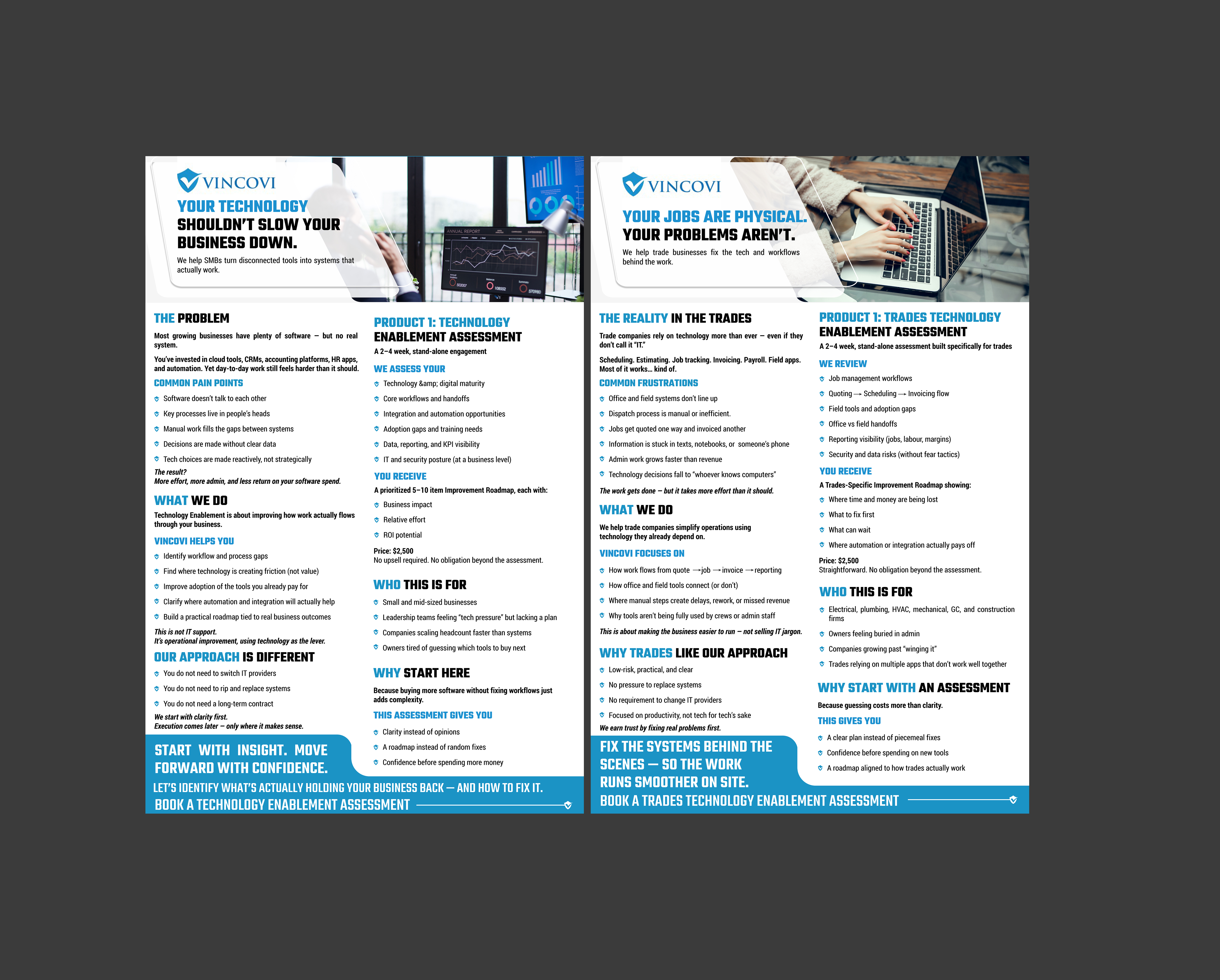 Design de Flyer par Creations Box 2015 pour VINCOVI Technology Solutions Inc | Design #36629517