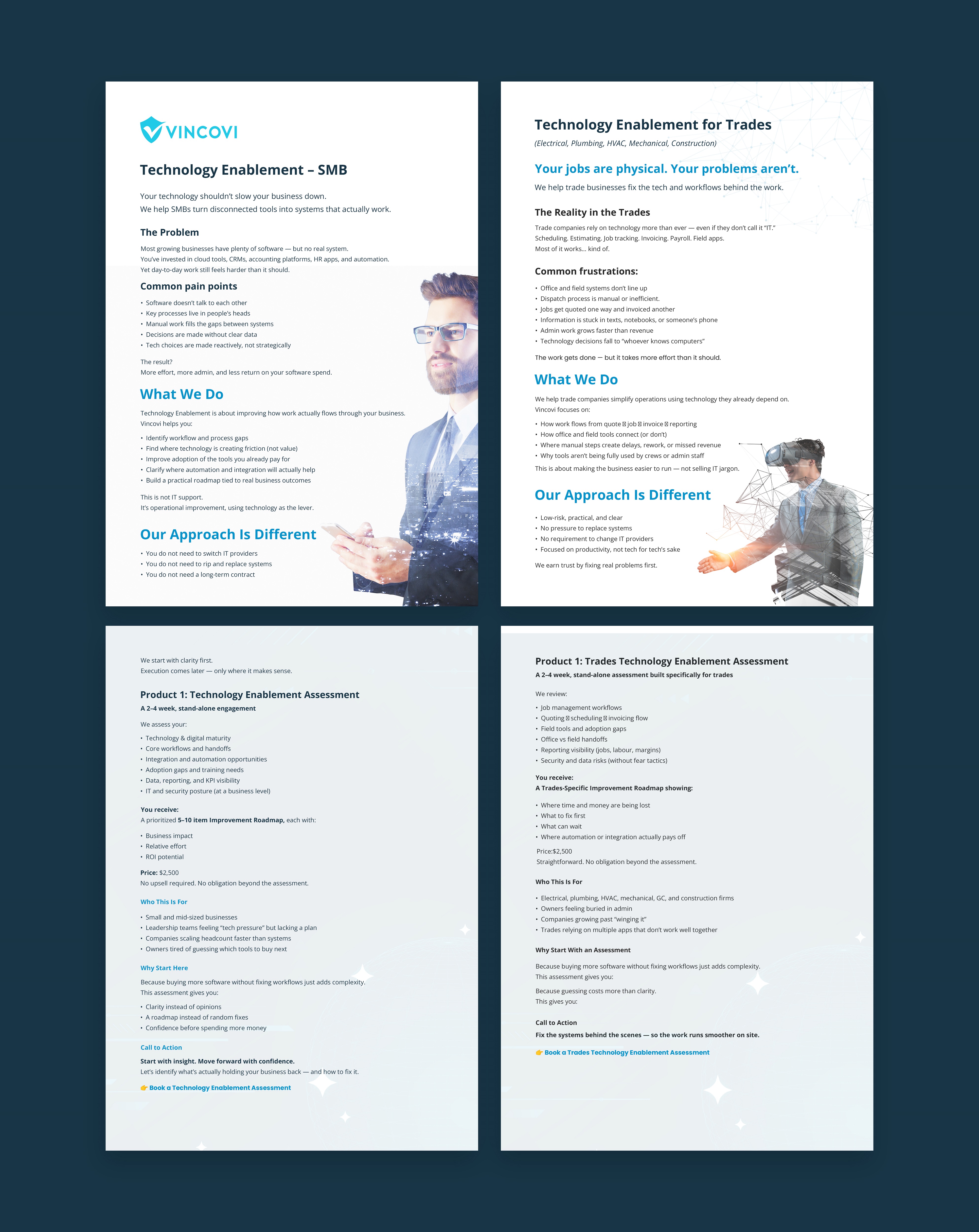 Design de Flyer par NZ Creatives pour VINCOVI Technology Solutions Inc | Design #36631136