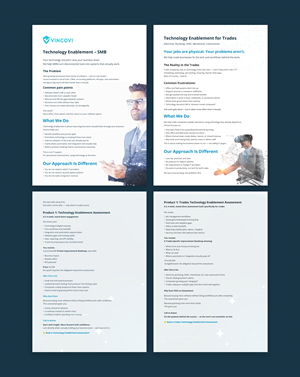 Flyer Design by NZ Creatives for VINCOVI Technology Solutions Inc | Design: #36631136